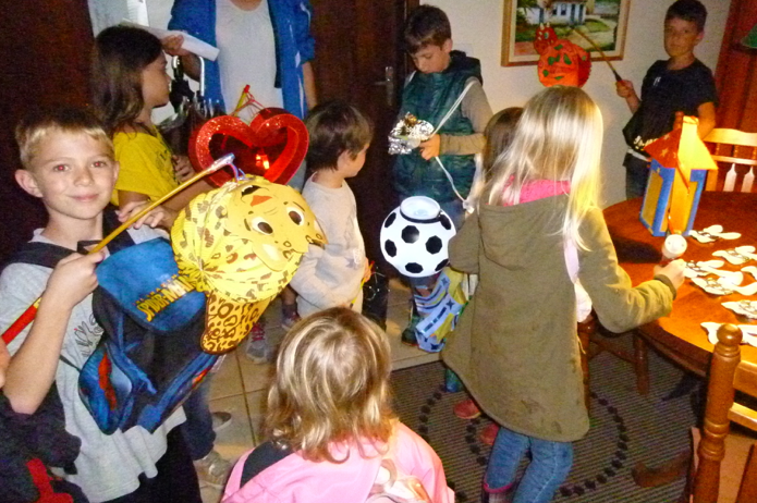 Lampion met kinderen